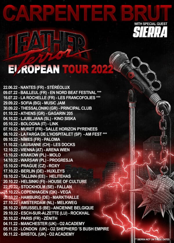 EUROPEAN TOUR 2022 CARPENTER BRUT