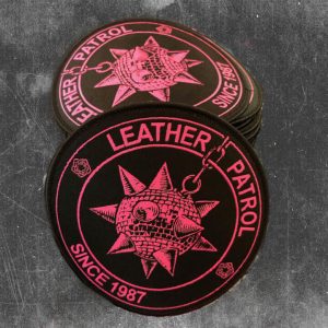 LEATHER PATROL - Pink Logo